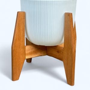 Soporte de madera para plantas de interior para regalo de los amantes de las plantas con patas niveladoras, decoración moderna de plantas de interior, exhibición de plantas.