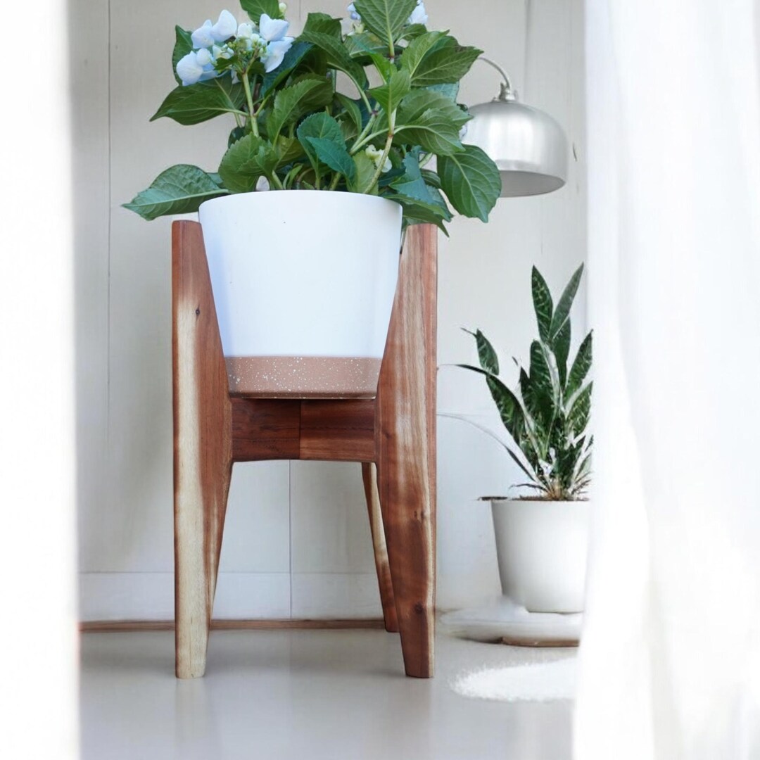 Wooden Plant Stand Indoor With Design Elegant, Home Decor for Modern ...