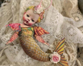 Cute Japanese Vintage 1986 Mermaid Licca Chan Sister Miki Maki