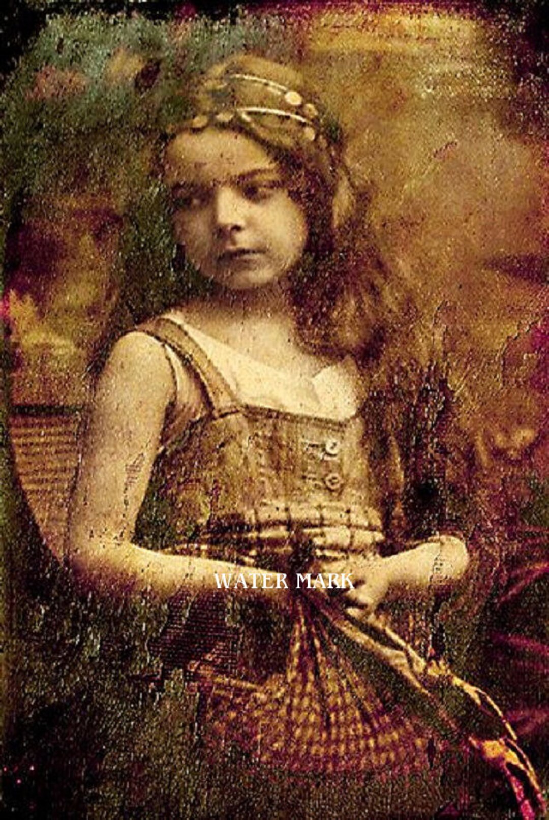 Gypsy Little Girl Great Onebohemianbohoquilt Art Fabric Blockquilts