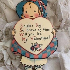 SALE Valentine GIRL für einen Soldaten Jungen *Handmade*Thevelvetrabbit exclusive*Unwiderstehlich*Soldat Boy will you be my Valentine?