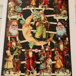 Fustella natalizia in stile vittoriano a forma di Babbo Natale (AA)*Cartoncino BEST*Grande*Da tagliare*Ornamenti*Etichette*Diari*Album di ritagli*Prendi le forbici e vai*Splendido