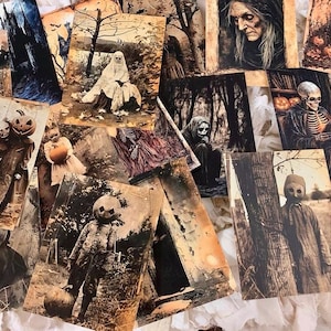 Cartoline di Halloween*SET J*Fantastico*20 Immagini diverse*Spaventoso*Novità 2025
