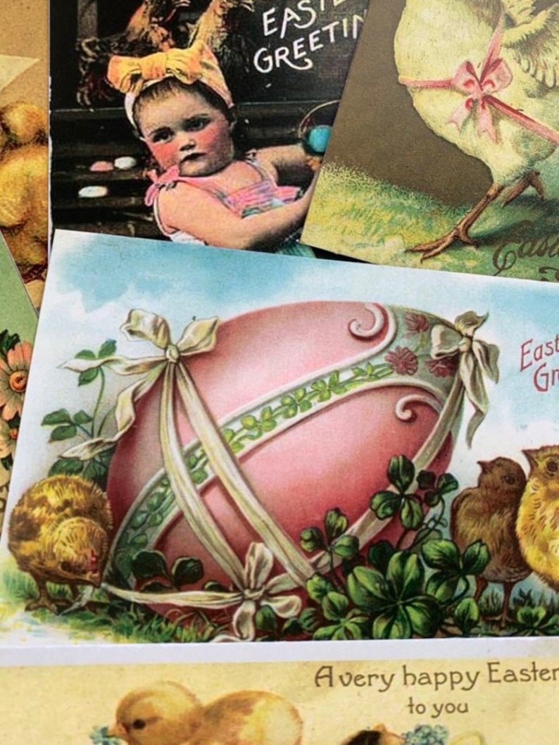 EASTER Postcards Vintage Style Series One*quality Card Stock*12 ...