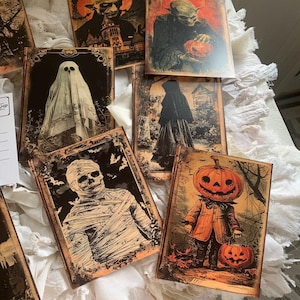 Cartoline di Halloween*SET K*Fantastico*18 immagini diverse*Spaventoso*Novità 2025