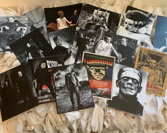 HALLOWEEN FRANKENSTEIN CARDS*16 different images*5X7 inches each*Blank on back*Great to frame