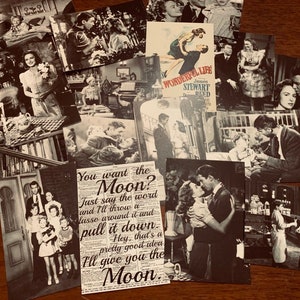¡Qué vida tan maravillosa! *Navidad, fotos reales, postales estilo vintage, 16 sobres blancos, 15 pegatinas a juego, INVITACIONES, celebración de la vida.