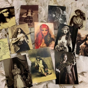GYPSY*Postales*Recreadas de mis mejores postales antiguas para ti*12 en total*12 sobres*Estilo antiguo*Genial*Color