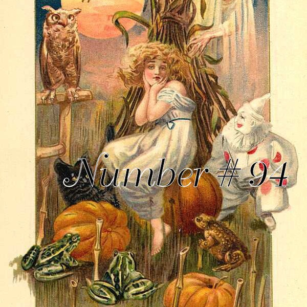 Halloween nightmare instant digital download. Rare.Vintage postcard image reproduction,great one