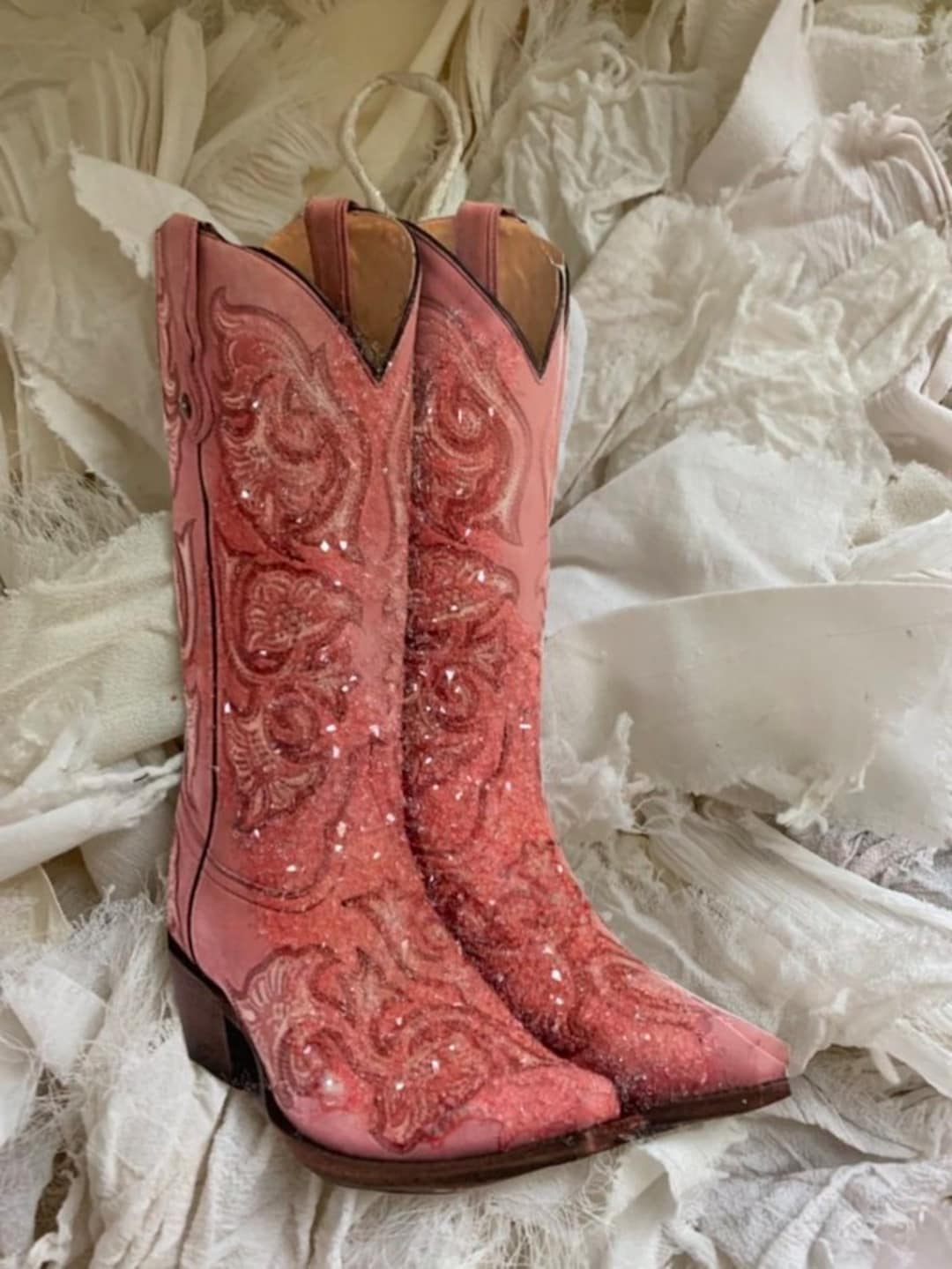 Cowgirl Boot Ornamentpink and Four Matching Tagsyou Will Receive a