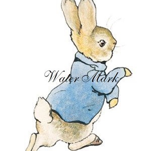 Puede incluir: Una ilustración de dibujos animados de un conejo marrón que lleva una chaqueta azul y una camisa blanca, corriendo hacia la derecha. El conejo tiene orejas largas y una cola esponjosa.