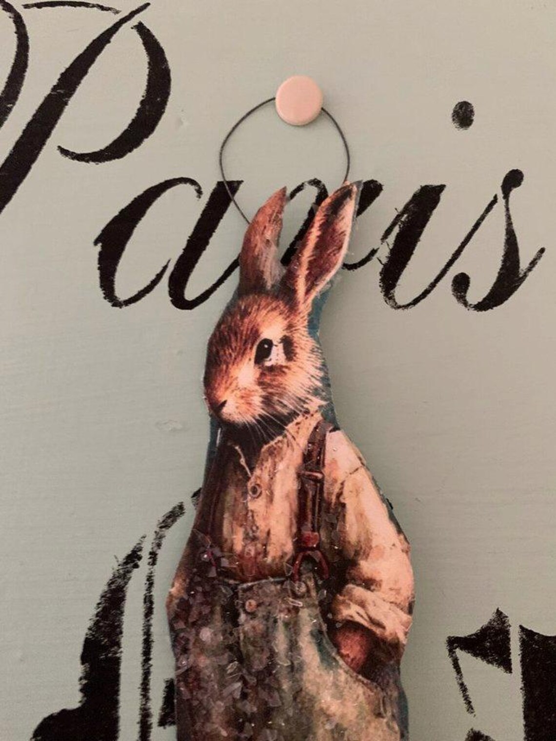 Easter*spring*rabbits*rabbit*bunny*bunnies*ornament*randy Rabbit*german ...
