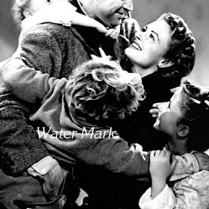 It&#39;s a wonderful life*George*Mary*Children galore*Fabric block*Art fabric*Quilting*Sewing
