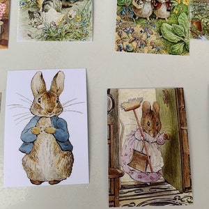 BEATRIX POTTER 25 cartões postais de alta qualidade * Imagens lindas * Ótimo para bilhetes, etiquetas de presente, etiquetas de preço, inserções de cartões, marcadores de livros e muito mais