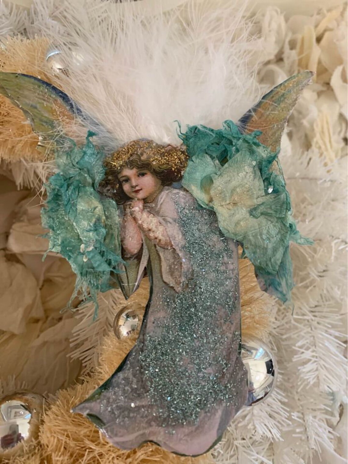 VICTORIAN Angel Ornament Annika Angel of Love and Mercybest Etsy