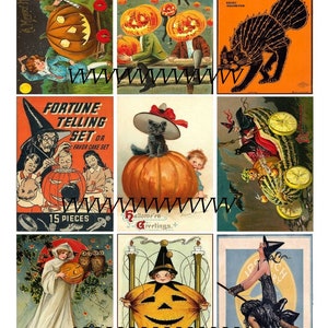 Halloween Self Adhesive STICKERS in COLOR Series Onevintage - Etsy