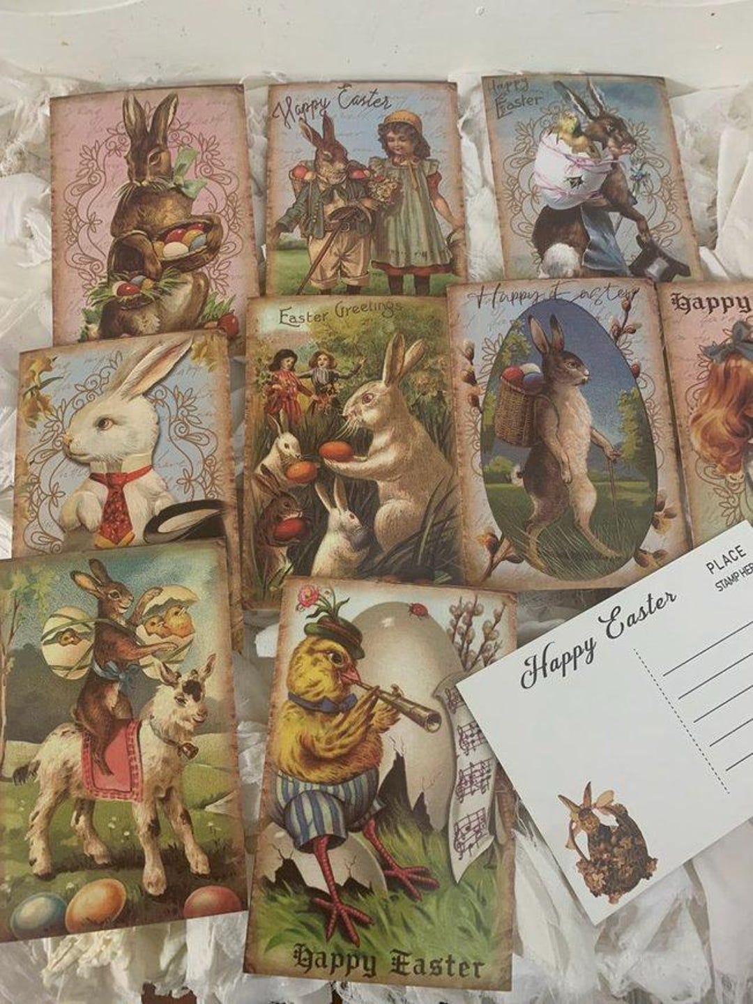 EASTER Postcards Vintage Style Series Eau*quality Card Stock*10 ...