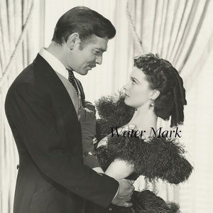 Lo que el viento se llevó*Scarlett y Rhett tan románticos*Bloque de tela para coser*100 por ciento algodón*Magníficos tamaños múltiples disponibles