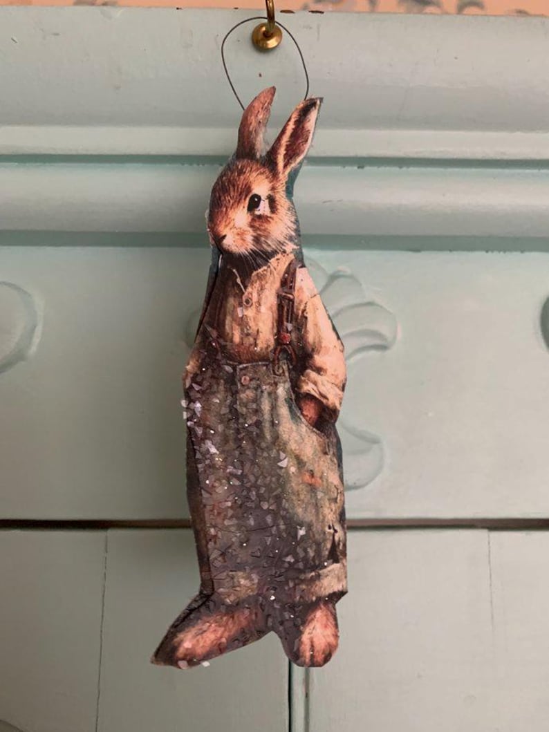 Easter*spring*rabbits*rabbit*bunny*bunnies*ornament*randy Rabbit*german ...