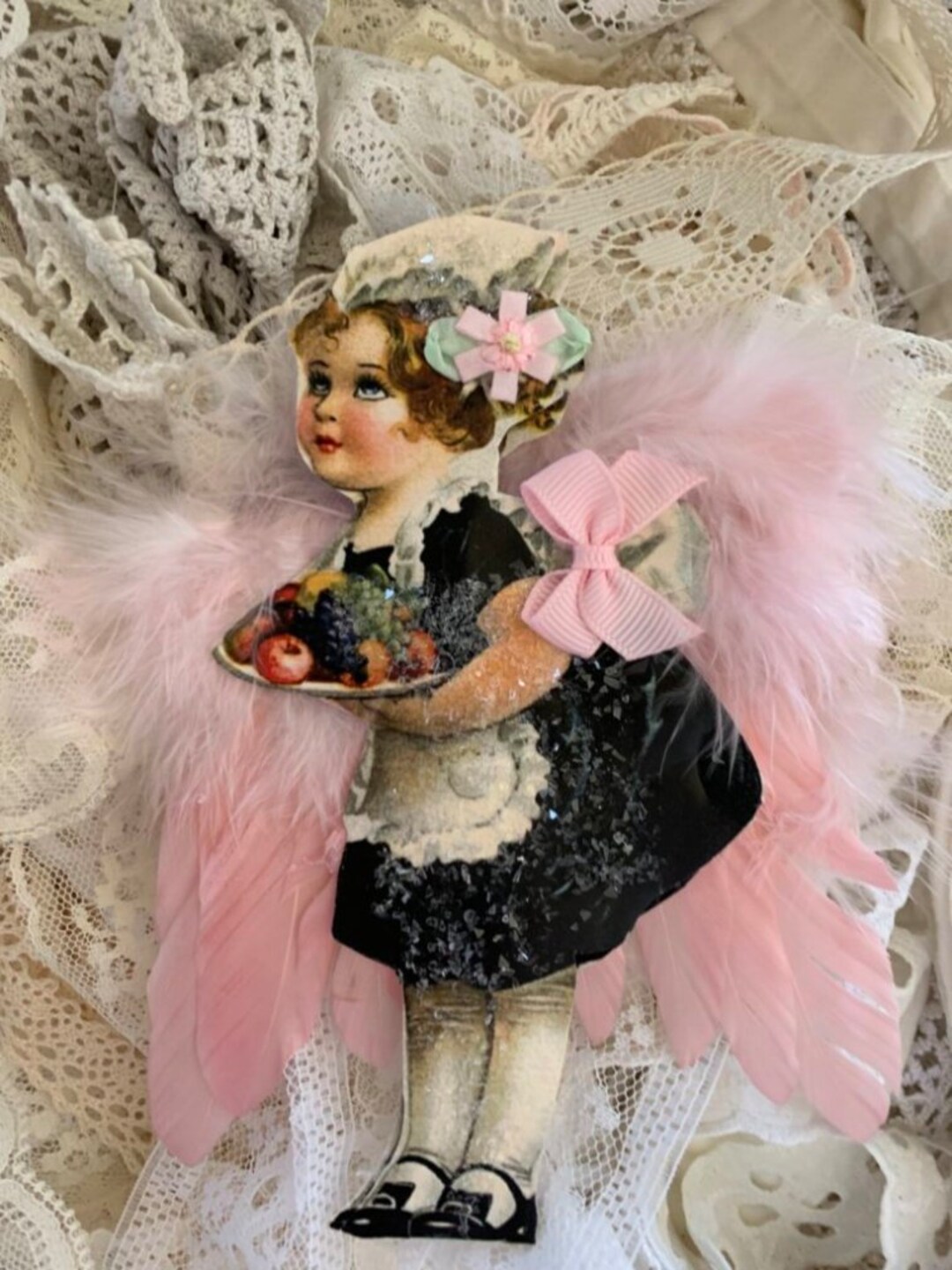 Thanksgiving Little Maid Angel Ornamentadorable - Etsy