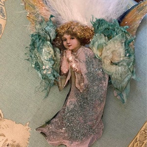 VICTORIAN angel ornament Annika angel of love and mercy*BEST SELLER*Christmas*2 sets of wings*Hand cut 2 layers*Glorious