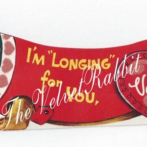Cartões postais de Dia dos Namorados*Cartão postal de Dia dos Namorados escolar estilo vintage, com um lindo Dachshund. Cortado à mão. Com glitter à mão. 10 envelopes.