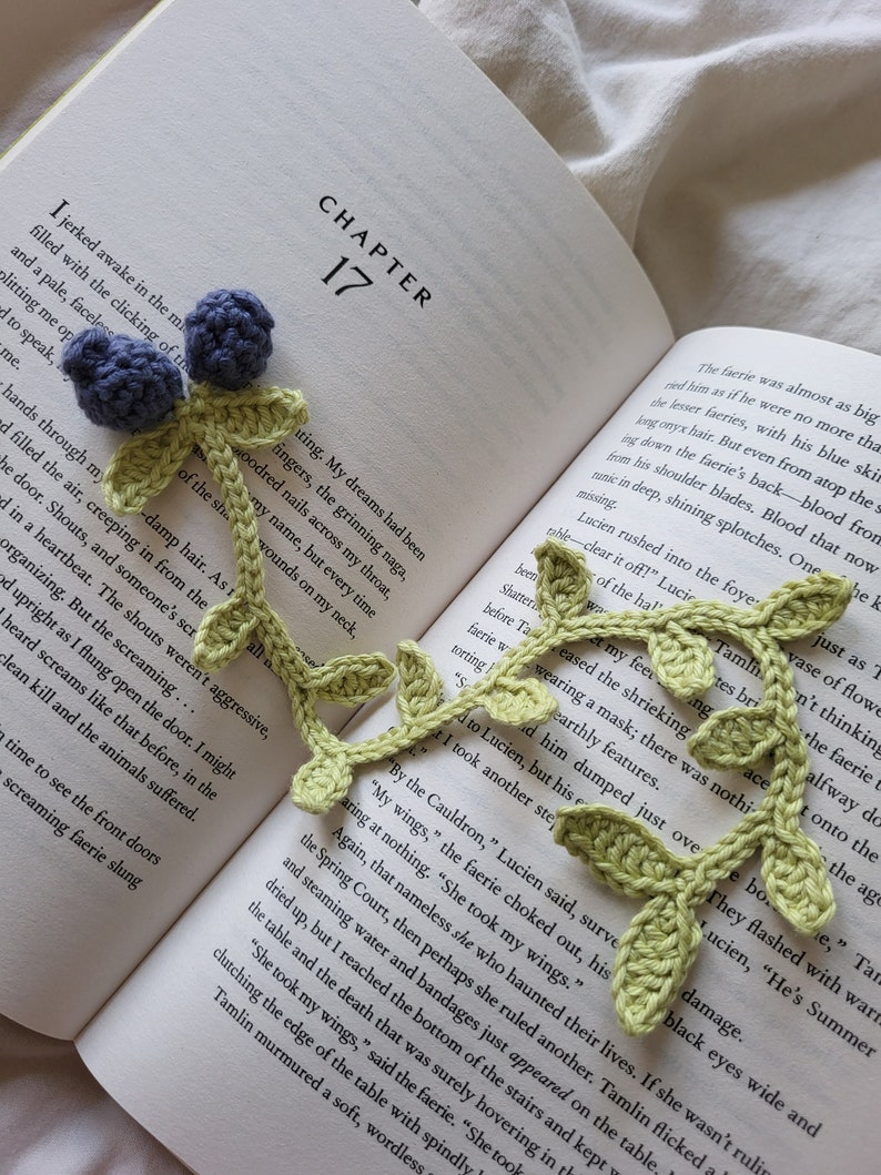 Crochet Blueberry Bookmark Pattern | Pdf-file | Beginner Friendly ...