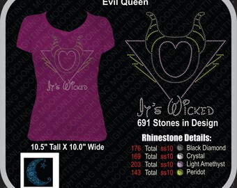 Evil QUeen Bling Rhinestone design Download