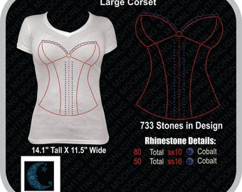 3 Corset Designs Bling Rhinestone design Download