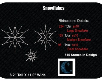 Snowflakes Bling Rhinestone design Download