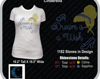 Cinderella Princess Bling Rhinestone design Download