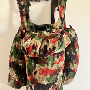 Genuine Swiss Army Alpenflage Camo Backpack – Vintage M70 Sniper Rucksack, Military Surplus From Switzerland