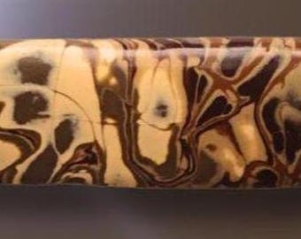Mokume Gane Barrette, Super grip, Vintage Made in France clip