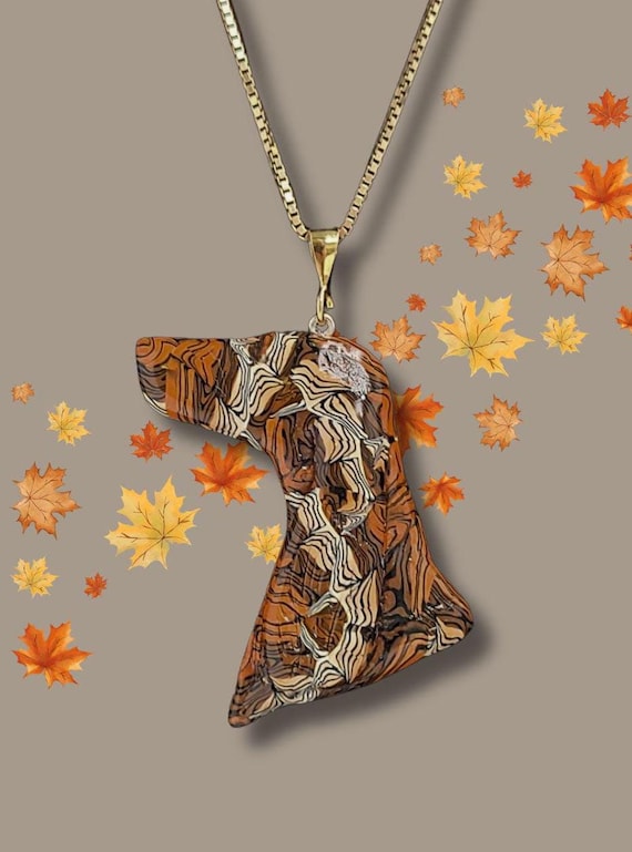 Irish Setter Necklace Fall Colors