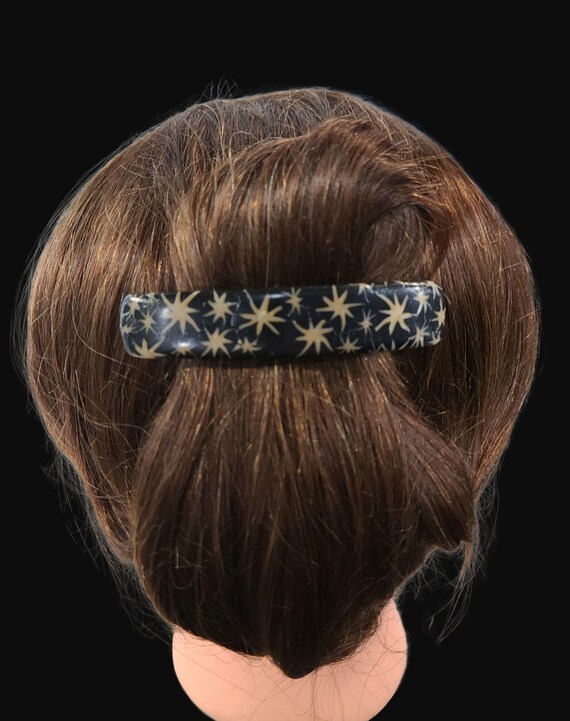 Starfish Barrette Super Grip, vintage Made in France clip