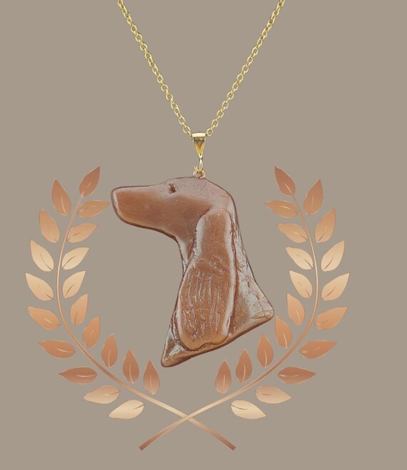 Irish Setter Bronze Necklace