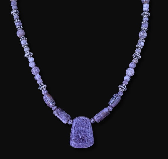Charoite necklace