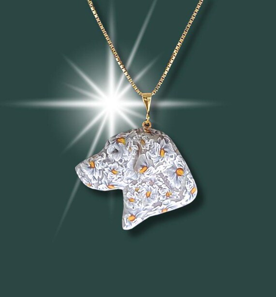 Labrador Retriever Daisy Pendant Necklace