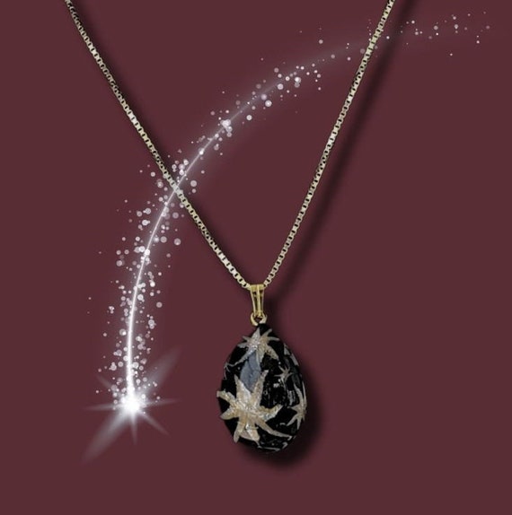 Starfish Pendant teardrop necklace