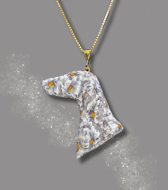 Irish Setter Daisy Pendant Necklace