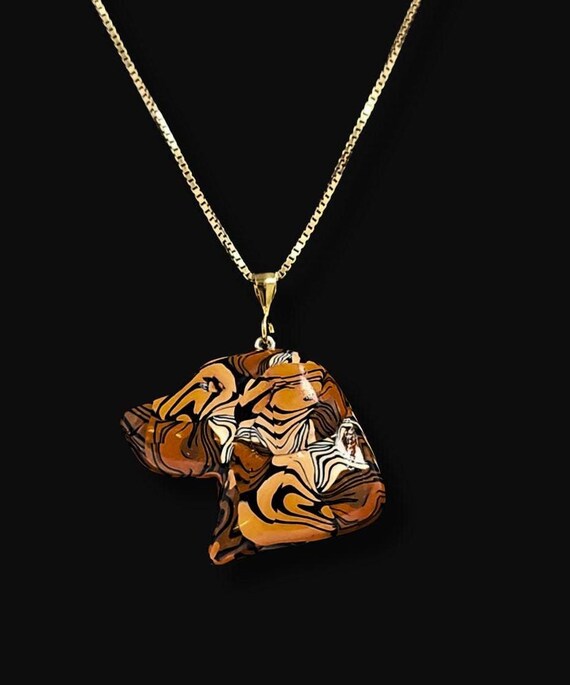 Labrador Retriever Necklace, fall colors