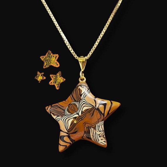 Star necklace fall colors