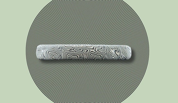 Op Art Barrette, black and white, super grip, vintage Made in France Barrette