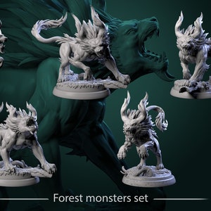 Forest monsters by White Werewolf Tavern