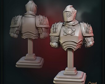 Bust of Crimson Oath Knight by Great Grimoire