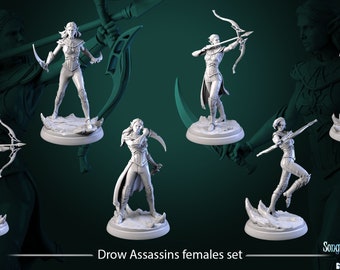 Drow Assassins females by White Werewolf Tavern