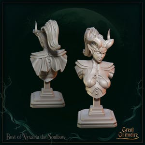 Bust of Nyxaria the Soulbow by Great Grimoire