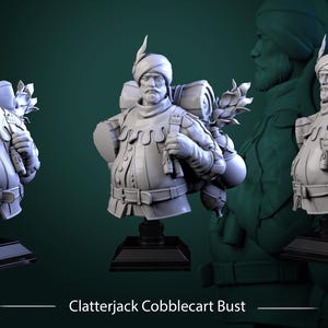 Bust of Clatterjack Cobblecart by White Werewolf Tavern