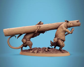 Ratón y lemming de Rescale Miniatures