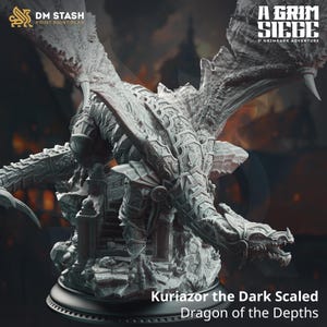 Armoured Dragon - Kuriazor the Dark Scaled by DM Stash